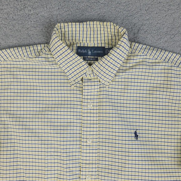 Ralph Lauren Shirt Men's XL Multicolor Plaid Custom Fit Cotton Casual - Picture 2 of 12